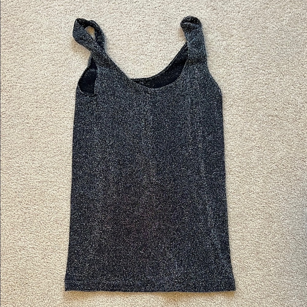 Vintage Black Glittery Tank Top - never worn